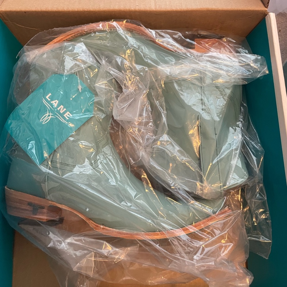 Lane.Turquoise Blue Ankle Boots W. Gorgeous. Leather. Size 8.5 NWT Brand New - Picture 9 of 12